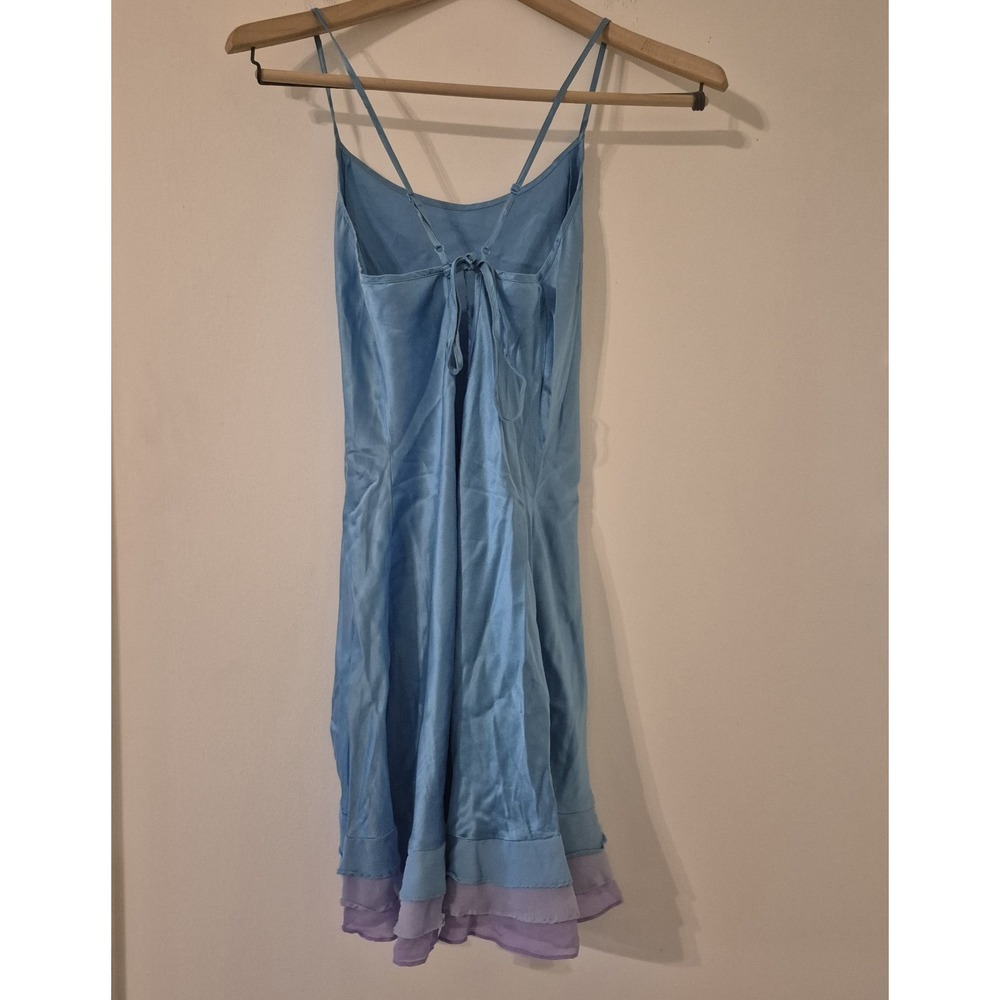 Vintage 2003 Victoria's Secret 100% Silk Ruffle Slip Dress Y2K Fairycore Mermaid - Picture 2 of 9